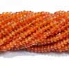 Natural Finest AAA Fanta Orange Carnelian Smooth Disk Button Beads Strand Rondelles 2 Strands of 14 Inches Each & Sizes from 5mm approx.